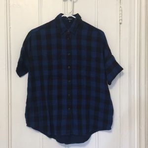 Madewell buffalo check flannel button down